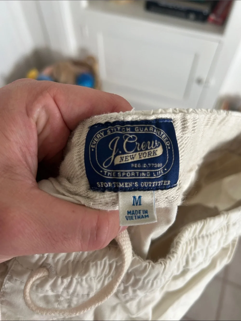 J. Crew Light Cream Athletic Shorts
